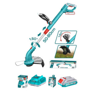 Guadaña Inalámbrica 20V+Batería 2 Ah+Cargador, Total